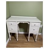 PAINTED WHITE DRESSING VANITY W/ 4 DRAWERS
