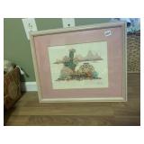 NEEDLE POINT FRAMED 18 X 22