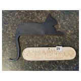 CAT & WALL PLAQUE