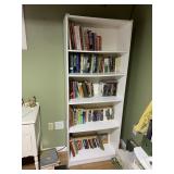 WHITE SHELVING UNIT - CONTENTS NOT INC 72 H X 28