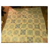 QUILT HAND STITCHED DAMAGED AS SHOWN