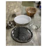 GLASS BOWL, STAINLESS BOWL