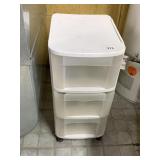 ROLLING ORGANIZER BIN 3 DRAWER