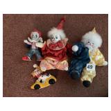 PORCELAIN CLOWNS