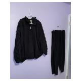 ZIP UP 2 PC. OUTFIT BLACK 3 X