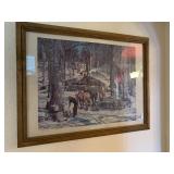 SUGAR CAMP LITHOGRAPH