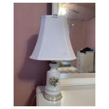 GLASS LAMP ROSE DESIGN