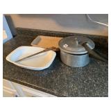 CORNING CASSEROLE, PRESSURE COOKER