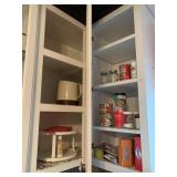 MASON JAR, COFFEE POT, LAZY SUSAN, CANNED FOOD