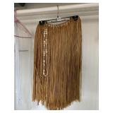 HAWAIIAN STRAW SKIRT ADULT 30" W X 27" L
