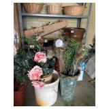 SILK ROSES, FLOWERS AND GREENS