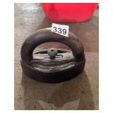 CAST IRON VINTAGE W/ WOOD HANDLE