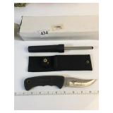 SCHRADE SHARPENING STICK AND KNIFE WITH SHEATH