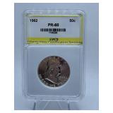 1962 LIBERTY HALF - GRADED PR-68