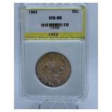 1963 LIBERTY HALF - GRADED MS-66