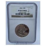 1963 LIBERTY HALF - GRADED PF 66 CAMEO