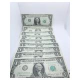 (9) BILLS INCLUDING: (1) US DOLLARS 1963, (2)