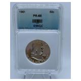 1961 LIBERTY HALF - GRADED PR-88