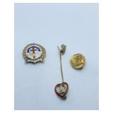 1/10 10K GOLD 2ND YEAR PRESBYTERIAN PIN, NFBPWC