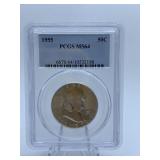 1955 - LIBERTY HALF - GRADED PCGS - MS64