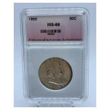 1955 - LIBERTY HALF - GRADED MS-66