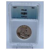 1957 LIBERTY HALF - GRADED MS-68