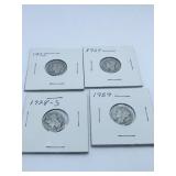 (4) MERCURY DIMES INCL: 1923, 1924, 1928-S, 1929