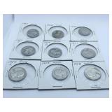 (8) LIBERTY QUARTERS 1928, 1932, 1935, 1937,