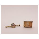 ANTIQUE RECTANGLE CAMEO 1/2" X 3/4" NO MARKING