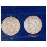 (2) SILVER DOLLARS 1935, 1935-S