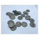 (25) SILVER WAR NICKELS