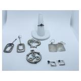 KABANA DOLPHIN EARRING 5.3 GRAMS, UNMARKED SILVER