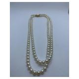 DOUBLE STRAND 16" STRAND NEEDS ATTACHED 14K GOLD