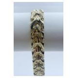 14K ITALY GOLD BRACELET 7.5" L -13.09 GRAMS