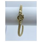 14K GOLD ITALY BRACELET 7.5" - 9.77 GRAMS
