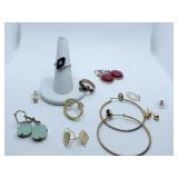RING ELECTROPLATED SZ. 7 & ASSORTED GOLD TONE