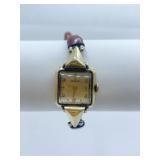 ROLEX WATCH 18K GOLD 348325 LEATHER BAND - 4454