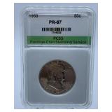 1953 LIBERTY HALF - GRADED PR-67