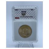 1955- LIBERTY HALF - GRADED MS65 BUGGS BUNNY