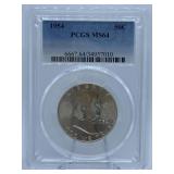 1954- LIBERTY HALF - GRADED MS-64
