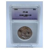 1954- LIBERTY HALF - GRADED PF-88