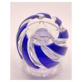 BACCARAT PAPER WEIGHT - PATRICK HENRY SULFIDE