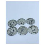 STANDING QUARTERS 1927, 1929, PLUS 4 OTHERS NO