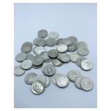 (50) ROOSEVELT SILVER DIMES ASSORTED DATES