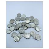 (50) ROOSEVELT SILVER DIMES ASSORTED DATES