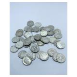 (50) ROOSEVELT SILVER DIMES ASSORTED DATES