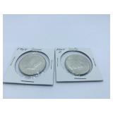 (2) 1964 KENNEDY HALVES 1964, 1964-D
