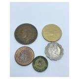 1946 LARGE CENT 1950 BUNDE REPUBLIC 5 PFENNIC,