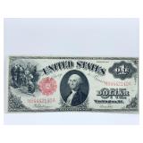UNITES STATES $1.00 NOTE RED SEAL 1917 N84442140A