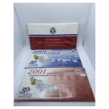 (2) 2001 UNCIRCULATED MINT COIN SET, 1987